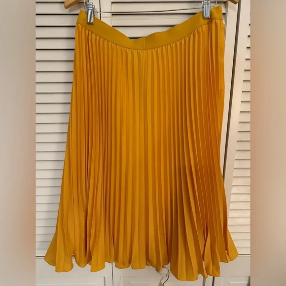 Grace Karin NWT 2X Sunflower Yellow Pleated Skirt - Picture 2 of 3